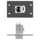 Extron One XTP DTP Punch Down Jack Double Space MAAP with Two XTP DTP Punch Down Jacks finished in black