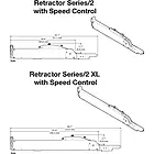 Extron Retractor Mini DisplayPort-DisplayPort 70-1065-18   dimensions product image