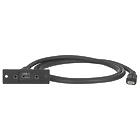 Extron USB-C AVPD 101 MAAP Single-Space MAAP - Black: One USB-C Female to Male on Pigtail