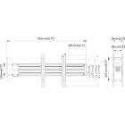 Multibrackets 0001 M Pro Series - From Wall MBFW1UX2 VESA 300 Twin Screen Wall Mount product image