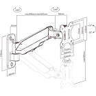 Multibrackets 0013 M Monitormount Wall Basic Single Articulating Monitor Wall Mount product image