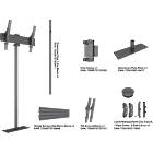 Multibrackets 0147 M Single Pole Floormount Pro 32–65″ VESA 600 Boltdown Monitor Stand product image