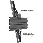 Multibrackets 0147 M Single Pole Floormount Pro 32–65″ VESA 600 Boltdown Monitor Stand product image