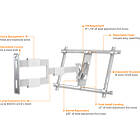 Multibrackets 0150 M VESA Flexarm Thin White Large|Tilt & Swivel Monitor Wall Mount product image