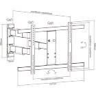 Multibrackets 0150 M VESA Flexarm Thin White Large|Tilt & Swivel Monitor Wall Mount product image