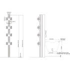 Multibrackets 0321 M Floorstand Column Pro MBFSC4U 180 VESA 75/100 | Multi-monitor freestanding or bolt-down stand product image