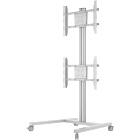 Multibrackets 2222 M Display Stand 180 Dual Vertical Silver|Dual Monitor Trolley product image