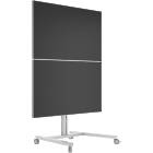 Multibrackets 2222 M Display Stand 180 Dual Vertical Silver|Dual Monitor Trolley product image