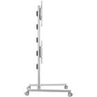 Multibrackets 2222 M Display Stand 180 Dual Vertical Silver|Dual Monitor Trolley product image
