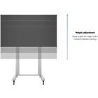 Multibrackets 2746 M Public Display Stand 210 Dual Pillar Wheelbase Silver product image