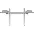 Multibrackets 2746 M Public Display Stand 210 Dual Pillar Wheelbase Silver Top View product image