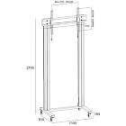 Multibrackets 2746 M Public Display Stand 210 Dual Pillar Wheelbase Silver product image