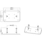 Multibrackets 3002 M Public Display Floormount Fixed Base Silver|Monitor Stand Bolt-Down Base product image