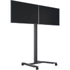 Multibrackets 5358 M Public Display Stand 180 HD Dual Black|Side-By-Side Dual Monitor Trolley product image