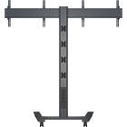 Multibrackets 5358 M Public Display Stand 180 HD Dual Black|Side-By-Side Dual Monitor Trolley product image