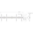 Multibrackets 5773 M Wallmount Pro MBW2UHD Micro Adjustable Black|2 × Monitor HD Wall Mount product image