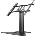 Multibrackets 6799 M Public Display Stand 80 HD Floorbase Single Black|0–90° Tilting Low-Level Monitor Plinth Stand product image