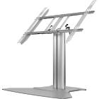 Multibrackets 6805 M Public Display Stand 80 HD Floorbase Single Silver|0–90° Tilting Low-Level Monitor Plinth Stand product image
