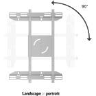 Multibrackets 6986 M Public Display Stand Single Screen Mount Silver|Monitor Bracket for Stands and Trolleys in Silver product image