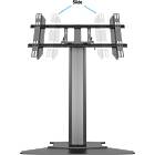 Multibrackets 7413 M Public Display Stand 110 HD Floorbase Single Black|0–90° Tilting Low-Level Monitor Plinth Stand Front View product image