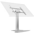 Multibrackets 7420 M Public Display Stand 110 HD Floorbase Single Silver|{DegTilt} Tilting Low-Level Monitor Plinth Stand ({calcScreenSizeRangeINCH} / {calcMaxLoadText}; VESA {calcVESARange})