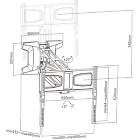Multibrackets 9615 M Motorized Pull Down Full Motion Flexarm 37|Motorized Wall Bracket product image