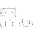 Multibrackets 9840 M Public Display Floormount Fixed Base Black|Monitor Stand Bolt-Down Base product image