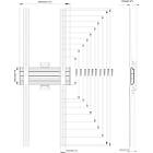 Multibrackets 9856 M Wallmount Pro MBSTH1UP 200x900 Fixed Black|Non-tilting Portrait Monitor Wall Mount product image