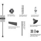 Multibrackets MBFC2UP 600 M Floor to Ceiling Mount Pro Dual Back-To-Back Monitor Mount product image