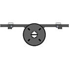 Multibrackets MBFCUP 600 M Floor to Ceiling Mount Pro Top View product image