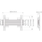 Multibrackets MBSTH1U 400x300 M Wallmount Pro Fixed Non-tilting Ultra-wide Monitor Wall Mount product image