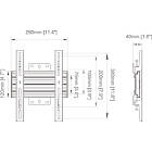 Multibrackets MBW1U 300 M Wallmount Pro Fixed Non-tilting Monitor Wall Mount product image