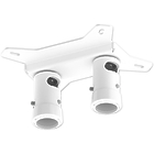 Unicol AP8 Twin Column Ceiling Plate with 150mm Centres, Max 200kg finished in white product image