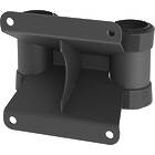 Screen mount to twin column adaptor finished in black with 150mm centres