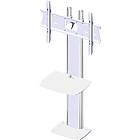 Unicol AVHB Avecta height adjustable bolt-down Monitor/TV stand finished in white product image