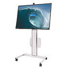 Unicol AVHT Avecta Height Adjustable Monitor/TV trolleys finished in white product image