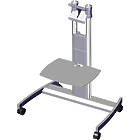 Unicol AVLT1B Avecta Low Level Monitor/TV Trolley finished in silver product image