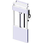 Unicol AVMW71 PowaLift Floor-to-Wall Electric Monitor Lift finished in white product image