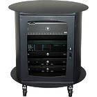 Avecta Oval Style Extra Deep Single Rack AV Cabinet Trolley