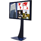 Unicol AX12P Axia stand, mid-level for Monitor or TV screens up to 70