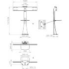 Unicol AXC15BD {calcProductGroup}  Dual TV/Monitor High Level Bolt-Down Stand product image