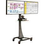 Axia Twin Hi Level Monitor Trolley