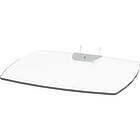 Unicol AXGS Axia 50×40cm Toughened Glass shelf; Max. 20kg. finished in white product image