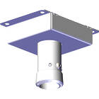 Unicol CPAV1 Anti-vibration ceiling plate with internal damping system, Max 60kg finished in white product image