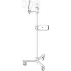 Unicol CS2000 Single column adjustable height studio camera trolley with shelf product image