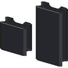 Floor to ceiling bracket infill panels for dual column models