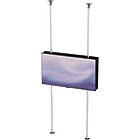 Twin Screen back‑to‑back "Goal Post" Ceiling to Floor Monitor bracket