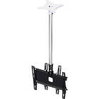 Unicol KP310DB TV/ Monitor Back-to-Back Ceiling Mount Kit with 1m Column finished in white product image