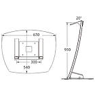 Unicol PA1 Parabella Low Level Lectern Stand product image