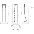 Unicol PA2U1 Parabella TV/Monitor Stand Exc Bracket product image